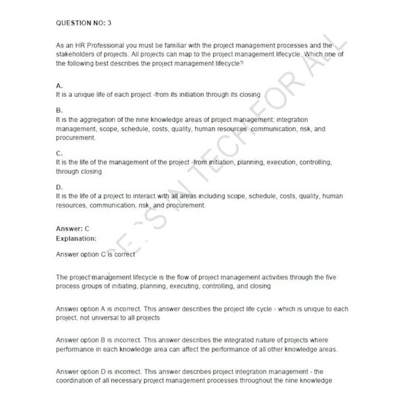 Printout HRCI SPHR Professional in Human Resources Exam Study Guide - Picture 4 of 6